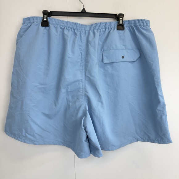 Patagonia 5" Baggies Shorts Lago Blue Clean Currents Patch Men's Size XXL Lined - Picture 5 of 7